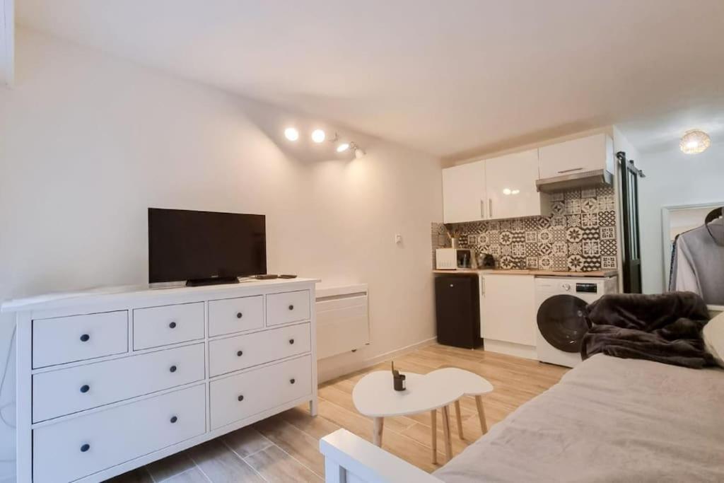 Studio Avec Garage 5Min Cannes Centre Bagian luar foto